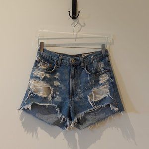 Rag & Bone Distressed Denim Shorts - Size 27